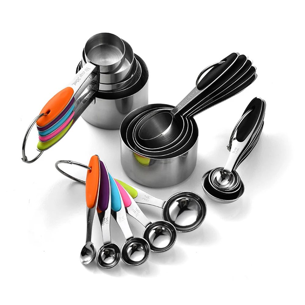 Kitchen Gadgets Oxo - 5/10Pcs Edelstahl Messbecher Und Löffel Set