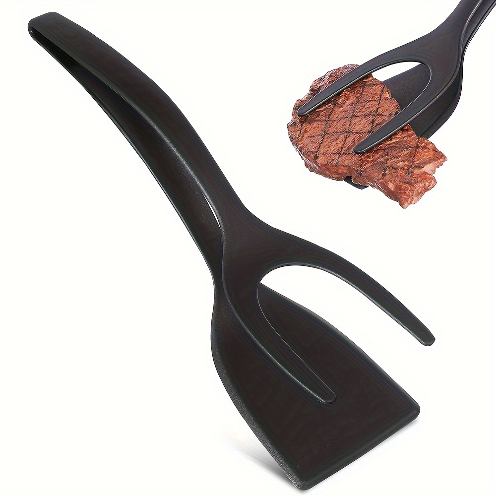 Kitchen Gadgets Under 100 - 1 Stück Grip-and-Flip-Spatelzange, Eierwender-Spatel, Mehrzweck-Antihaft-Küchenschaufel für