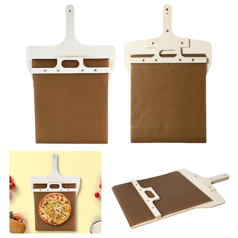 Kitchen Gadgets Under 100 - Schiebepizzaschale, Pizza-Schiebespatel, multifunktionale Pizzaschälschaufel aus Holz