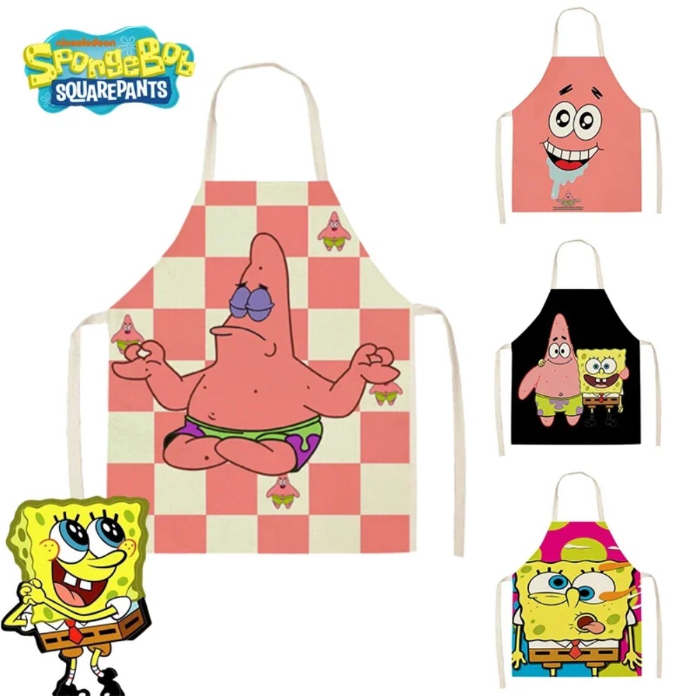 Kitchen Gadgets And Accessories - SpongeBob Patrick Küchenschürzen für Erwachsene, Leinen-Lätzchen,