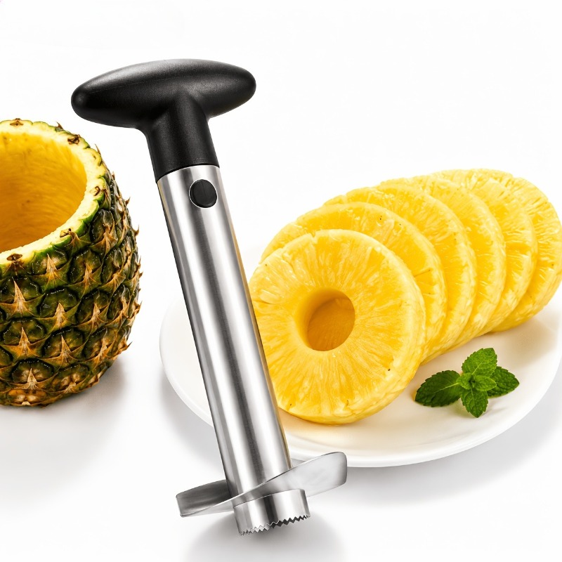 Salad Spinner - 1 Stück Edelstahl-Ananasschneider, manueller Ananasschneider mit