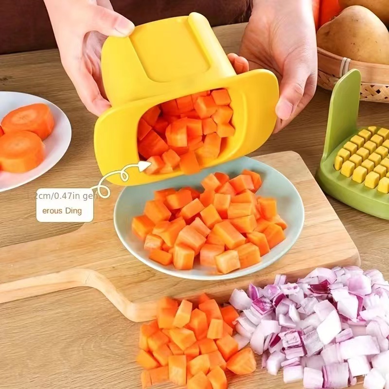 Kitchen Gadget Amazon - Multifunktionaler Gemüseschneider, Zwiebel-Würfelschneider, Pommes-Frites-Schneider, Küchenhelfer, Gurken-
