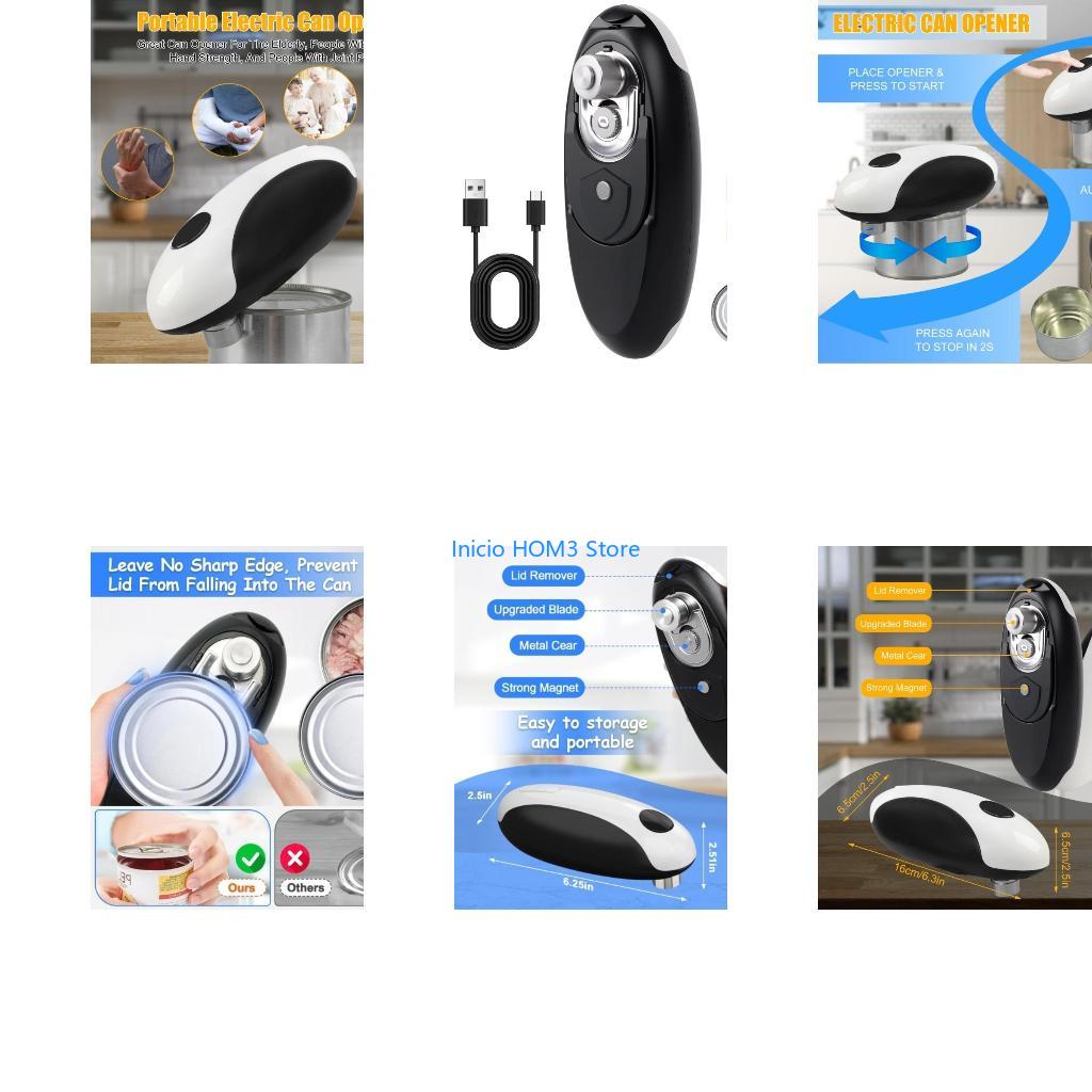 Electric Can Opener - A5YD Elektrischer Dosenöffner, glatte Seite, Dosenöffner,