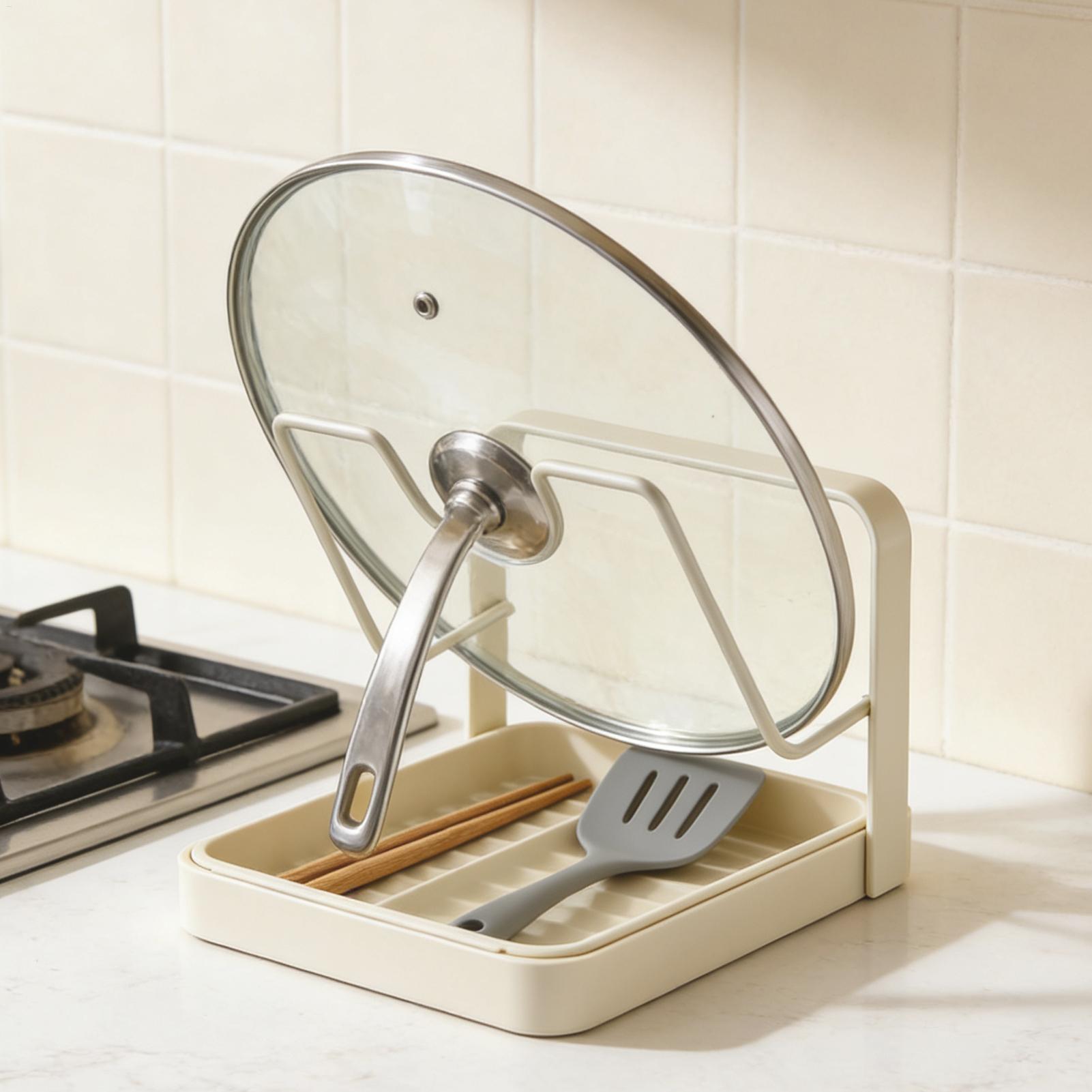 Kitchen Gadgets Under 100 - Topfdeckel-Organizer, rutschfest, für die Küche, Aufbewahrungsständer,