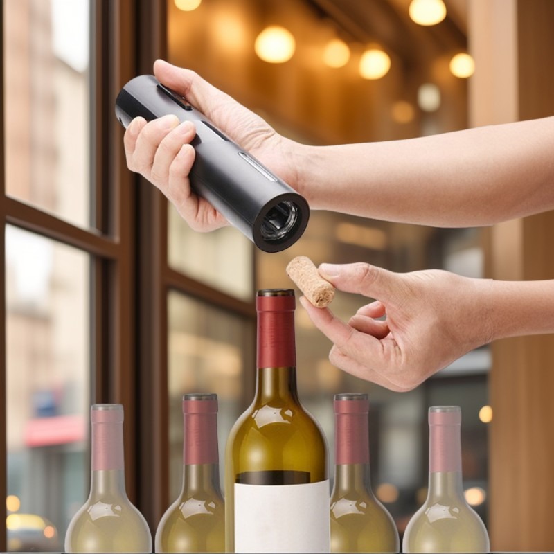 Kitchen Gadgets And Accessories - Elektrischer Flaschenöffner für Rotwein mit Folienabschneider,