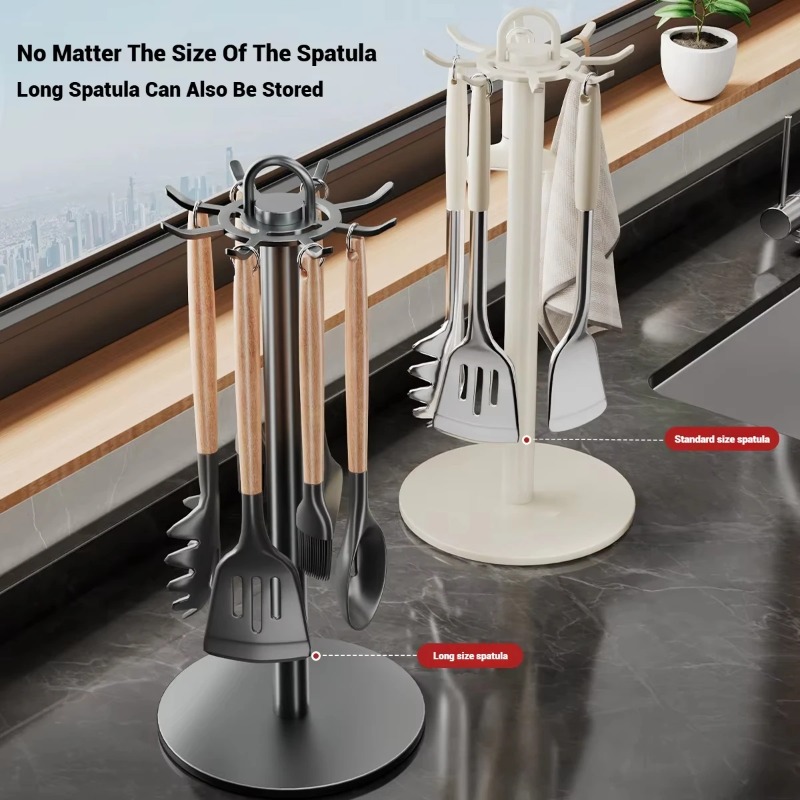 Kitchen Gadgets Under 100 - 360 ° Drehbarer Küchenutensilien- und Spatelhalter