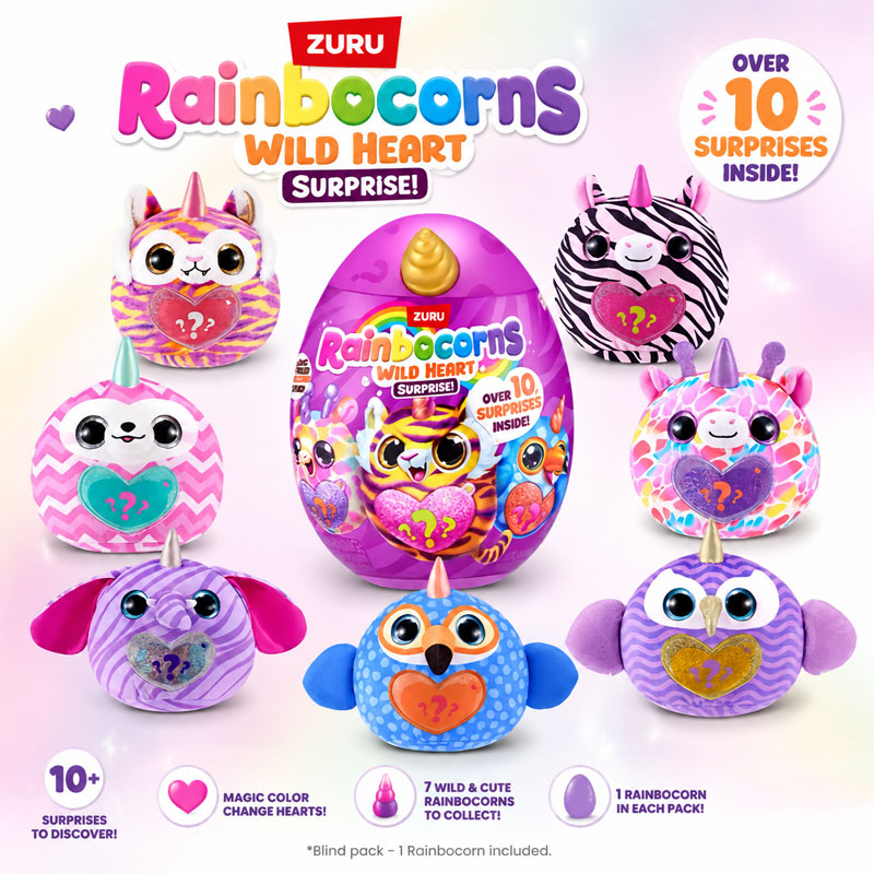 Kitchen Gadgets For Kids - ZURU Rainocorns Wild Heart Überraschung Regenbogen-Einhorn-Serie