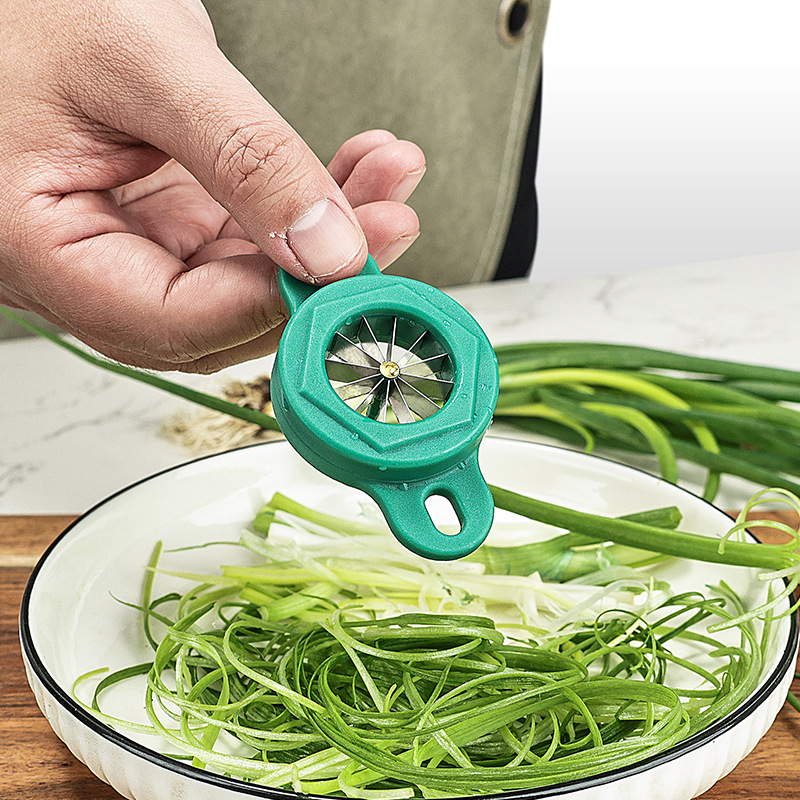 1PC Grün Zwiebel Slicer Cut Gr – Kitchen Gadgets Drawing Bewertung und Preis