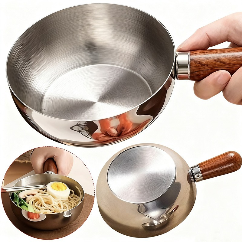 Edelstahl-Topf mit Walnussholz – Kitchen Gadgets And Accessories Bewertung und Preis