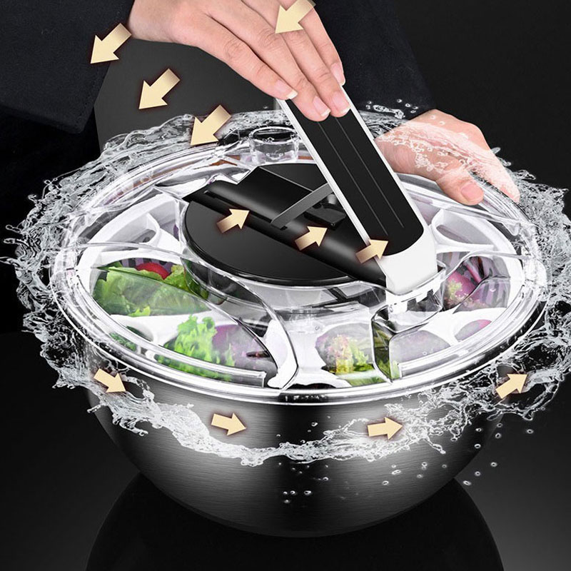 Salatschleuder aus Edelstahl,  – Salad Spinner Bewertung und Preis