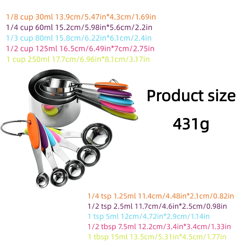 5/10Pcs Edelstahl Messbecher U – Kitchen Gadgets Oxo Bewertung und Preis