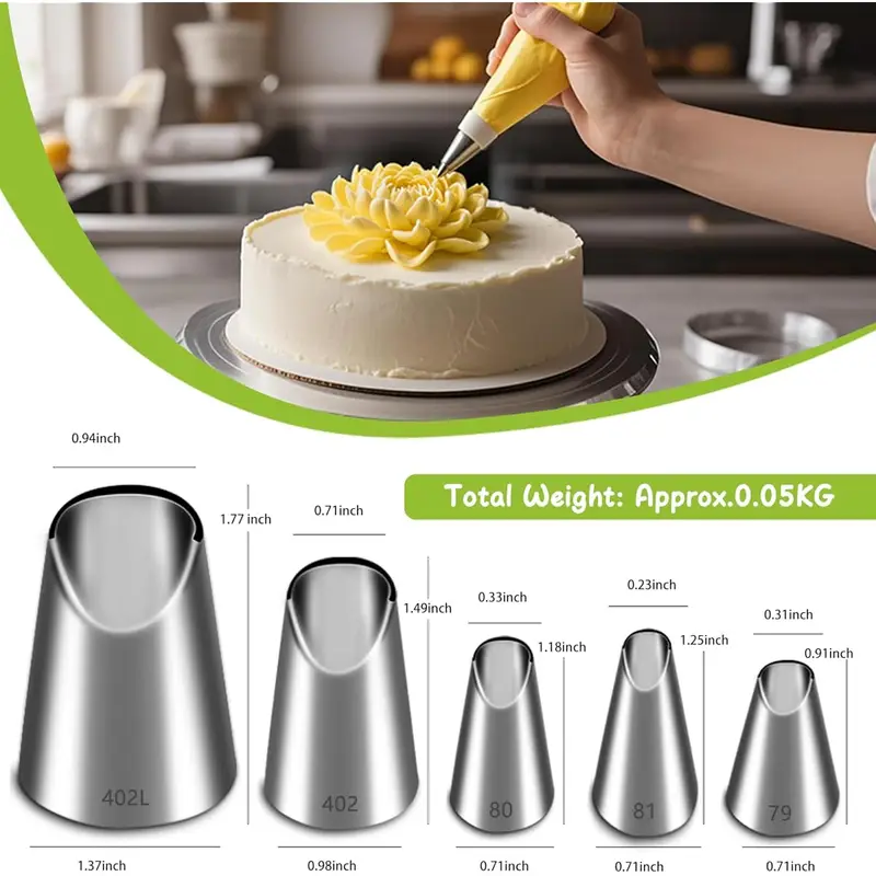 5-teiliges Edelstahl-Spritzdüs – Kitchen Gadgets Oxo Bewertung und Preis