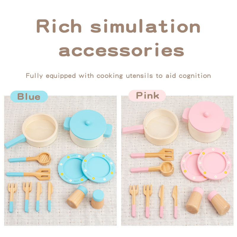 Holzküchen-Spielset für Kinder – Kitchen Gadgets For Kids Bewertung und Preis