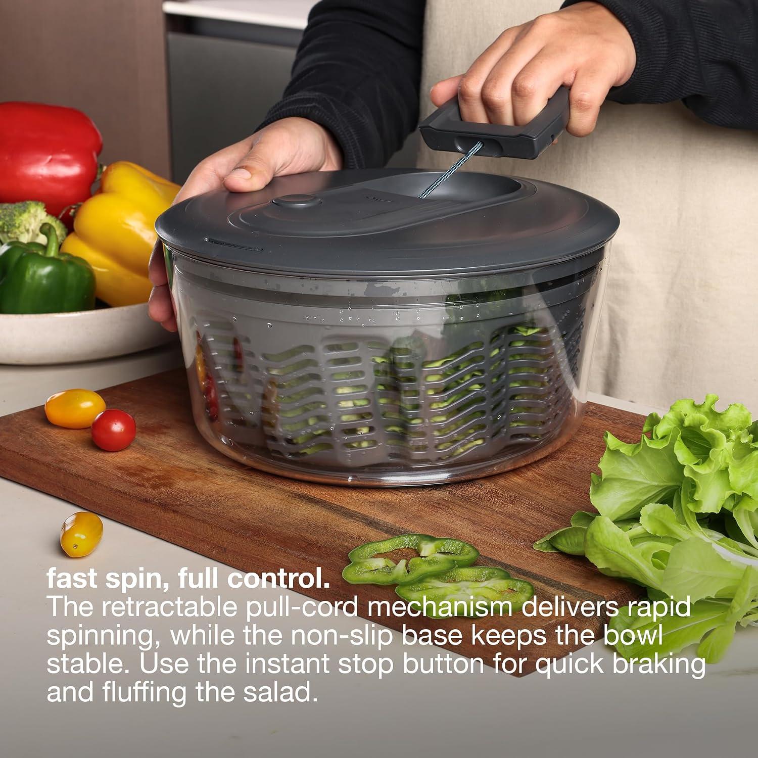 Kleiner Salatschleuder mit Zug – Salad Spinner Bewertung und Preis