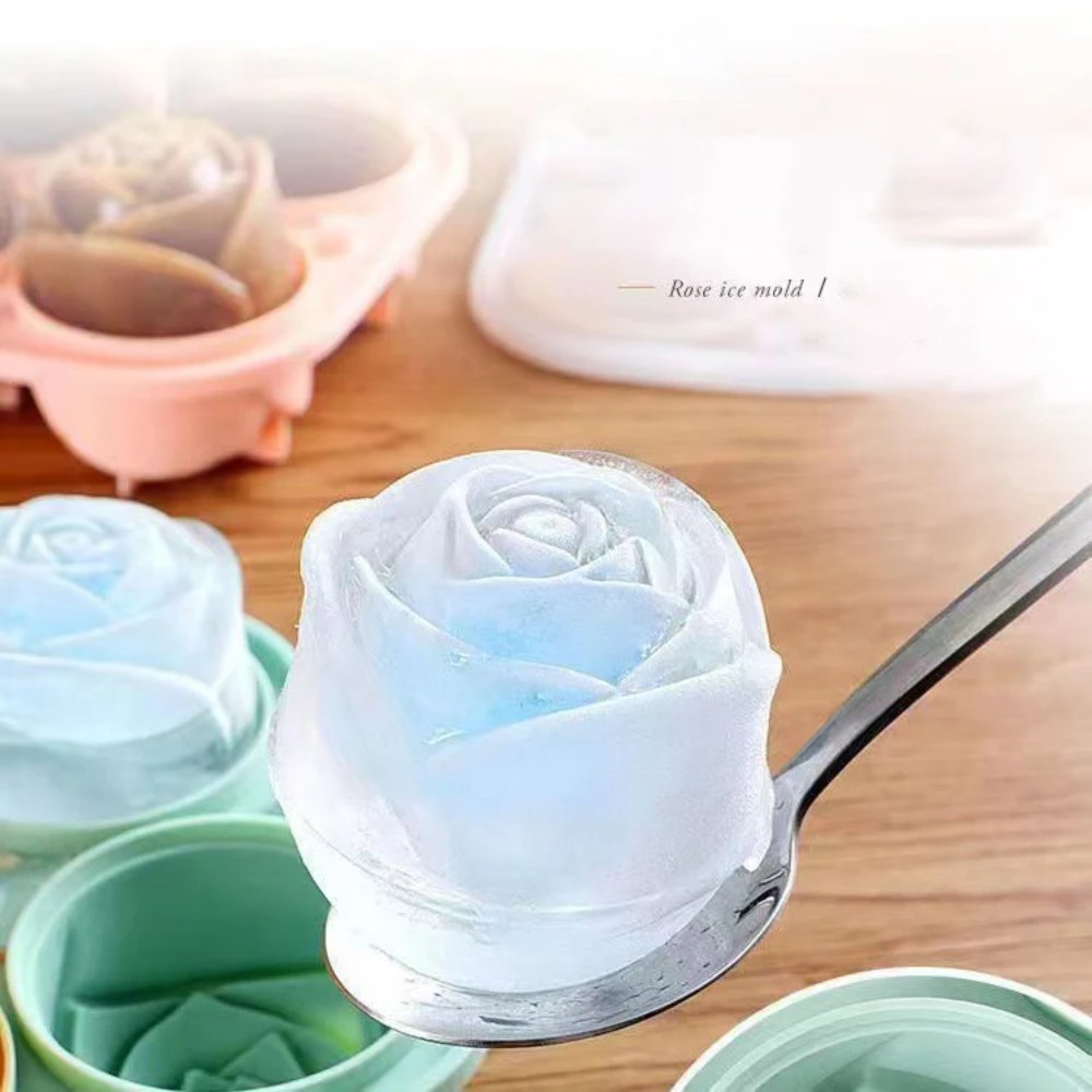 3D-Rosen-Silikon-Eisformen, 4- – Kitchen Gadgets Plus Bewertung und Preis