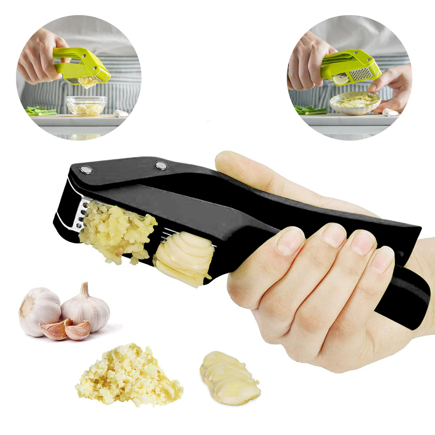 2-in-1-Knoblauchpresse und -sc – Kitchen Gadgets New Bewertung und Preis